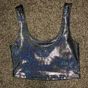 Holographic sports bra